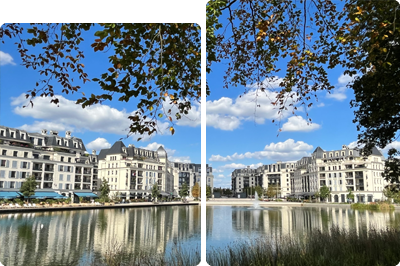 Image en deux parties de la ville de Clamart